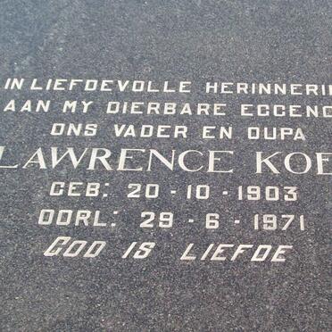KOEN Lawrence 1903-1971