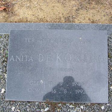 KONING Anita, de 1944-1992