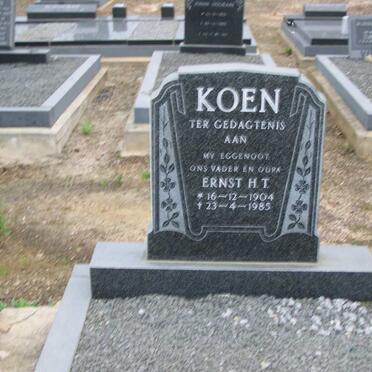 KOEN Ernst H.T. 1904-1985