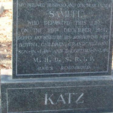 KATZ Samuel -1951