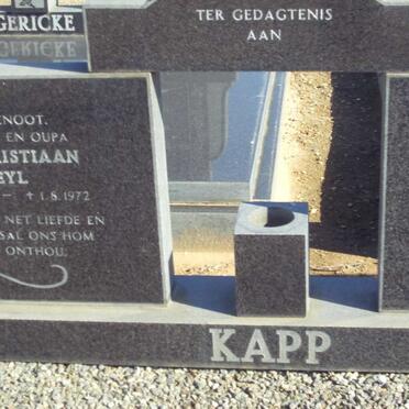 KAPP Christiaan Steyl 1901-1972 &amp; Sarah BARNARD 1907-1990