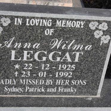 LEGGAT Anna Wilma 1925-1992