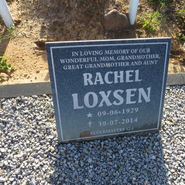LOXSEN Rachel 1929-2014