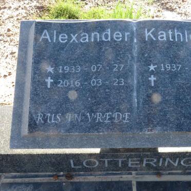 LOTTERING Alexander 1933-2016 & Kathleen 1937-