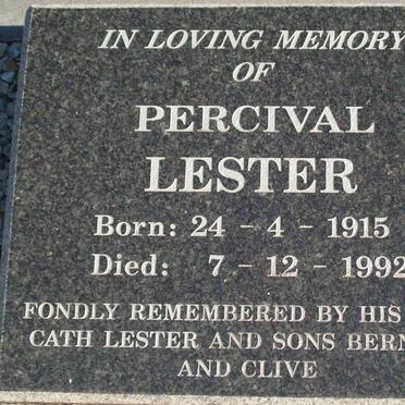 LESTER Percival 1915-1992