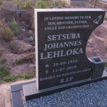 LEHLOKA Setsuba Johannes 1950-2020