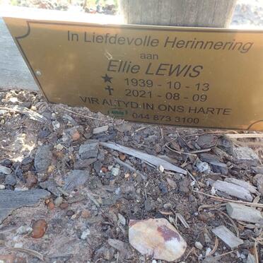 LEWIS Ellie 1939-2021