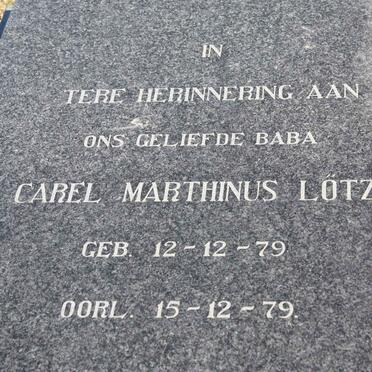 LOTZ Carel Marthinus 1979-1979