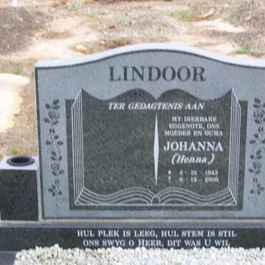 LINDOOR  Johanna 1943-2000