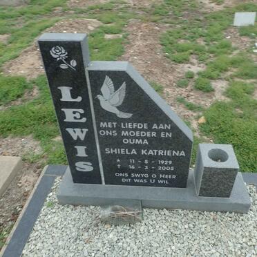 LEWIS Shiela Katriena 1929-2005