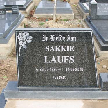 LAUFS Sakkie 1926-2010 &amp; Lena 1927-1996
