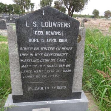 LOUWRENS L.S. nee KEARNS -1968