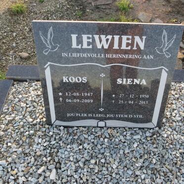 LEWIEN Koos 1947-2009 & Siena 1950-2013
