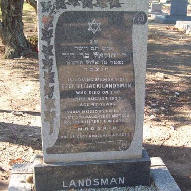 LANDSMAN Ezekiel -1939