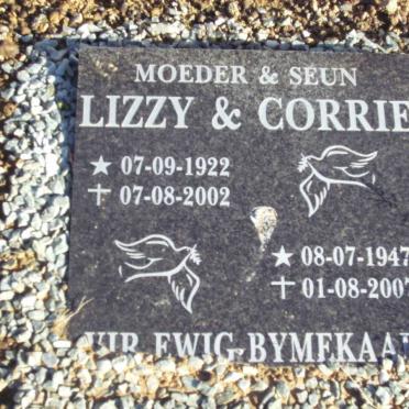 LOMBARD Lizzie 1922-2002 :: LOMBARD Corrie 1947-2007