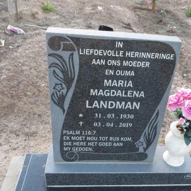 LANDMAN Maria Magdalena 1930-2019