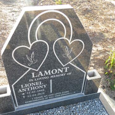 LAMONT Lionel Anthony 1949-2020