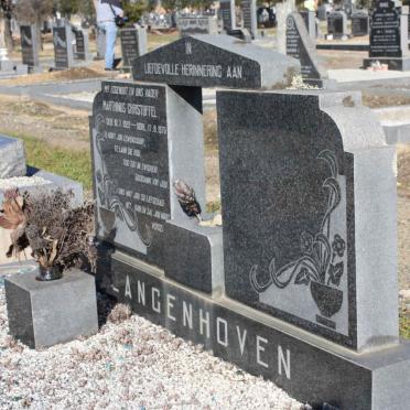 LANGENHOVEN Marthinus Christoffel 1922-1970