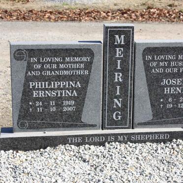 MEIRING Joseph Henry 1915-1997 &amp; Philippina Ernstina 1919-2007