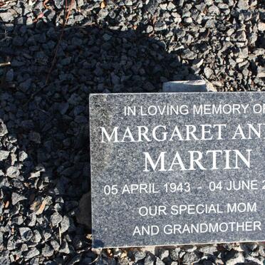 MARTIN Margaret Anne 1943-2009