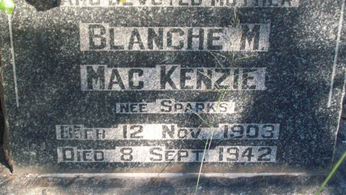 MACKENZIE Blanche M. nee SPARKS 1903-1942