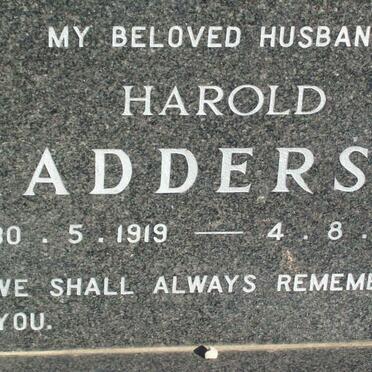 MADDERSON Harold 1919-1991