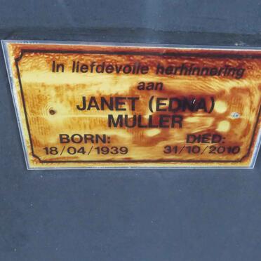 MULLER Janet 1939-2010