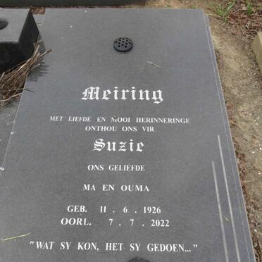 MEIRING Suzie 1926-2022