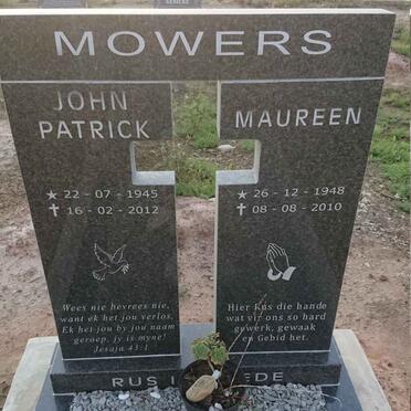 MOWERS John Patrick 1945-2012 & Maureen 1948-2010