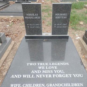 MEHALAKIS Nikolas 1902-1995 :: KRITZAS Michael 1942-2019