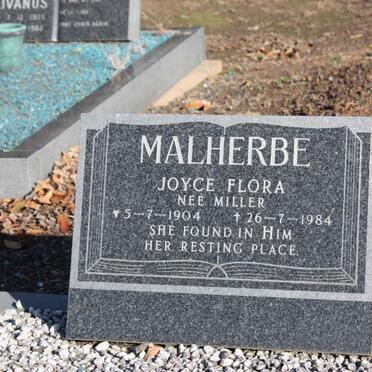 MALHERBE Joyce Flora nee MILLER 1904-1984