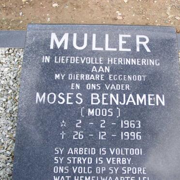 MULLER Moses Benjamen 1963-1996