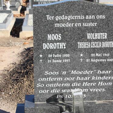 MOOS Dorothy 1920-1997 :: WOLHUTER Theresa Cecilia Dorothy 1945-2002