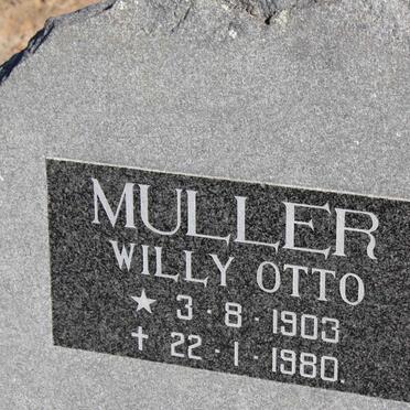 MULLER Willy Otto 1903-1980