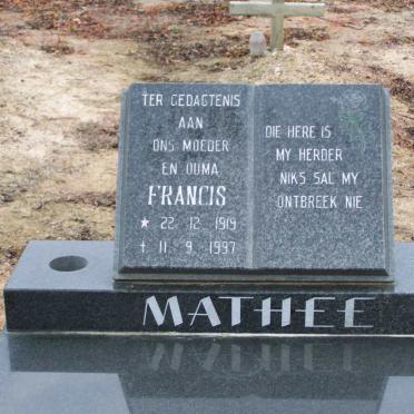 MATHEE Francis 1919-1997