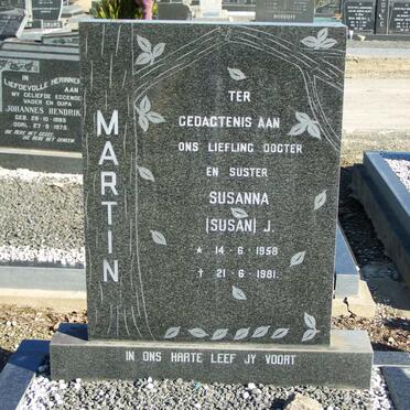 MARTIN Susanna J. 1958-1981