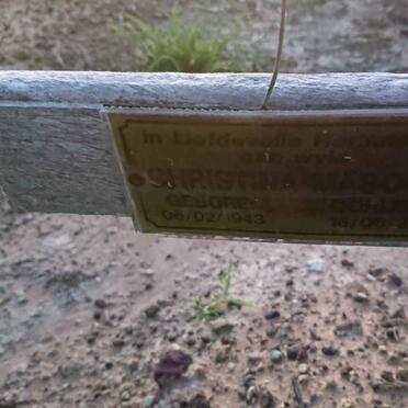 MARSOW Christina 1943-2012