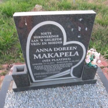 MAKAPELA Anna Doreen nee PLAATJIES 19??-200?