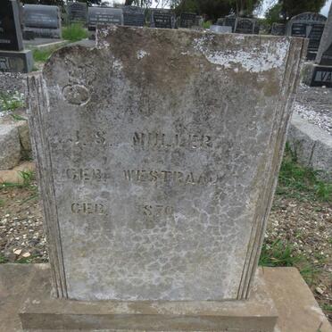 MULLER J.S. nee WESTRAAD 1870-