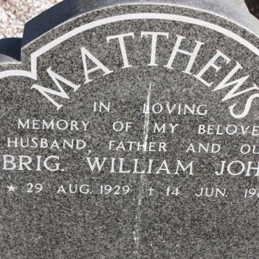 MATTHEWS William John 1929-1988