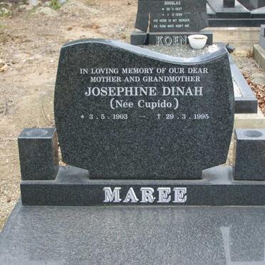 MAREE Joesphine Dinah nee CUPIDO 1903-1995