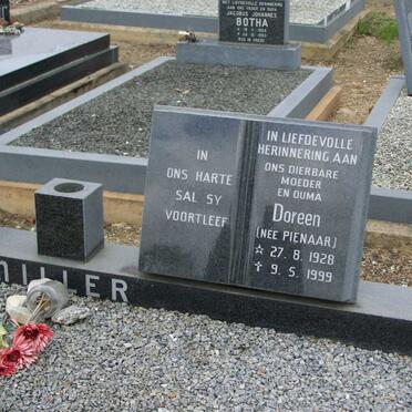 MILLER Bernard Raymond 1925-1993 &amp; Doreen PIENAAR 1928-1999