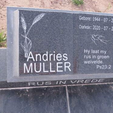 MULLER Andries 1944-2020