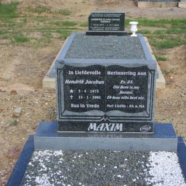 MAXIM Hendrik Jacobus 1975-2001