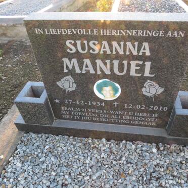 MANUEL Susanna 1934-2010