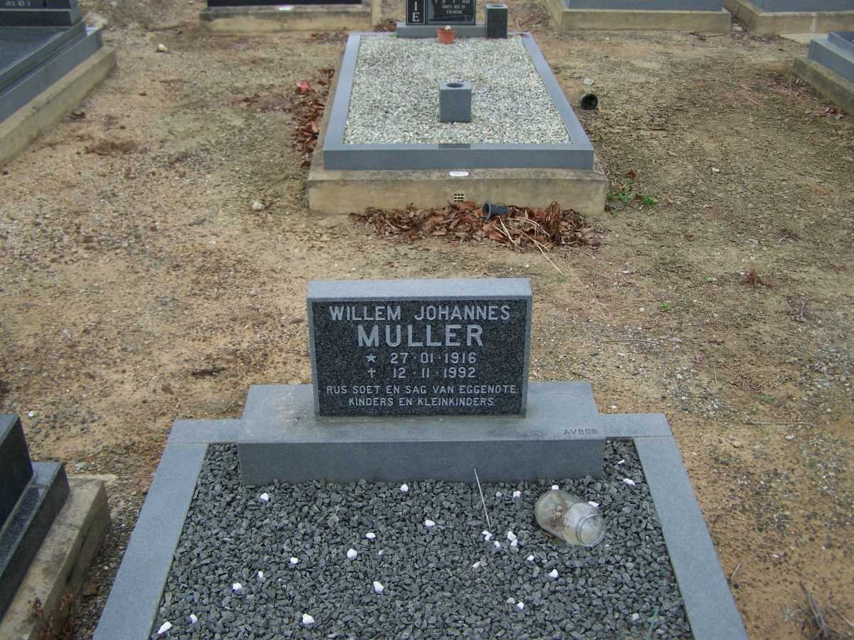 MULLER Willem Johannes 1916-1992