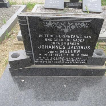 MULLER Johannes Jacobus 1905-1980