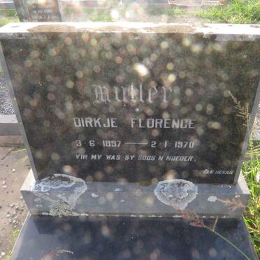 MULLER Dirkje Florence 1897-1970