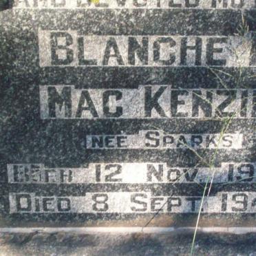 MACKENZIE Blanche M. nee SPARKS 1903-1942