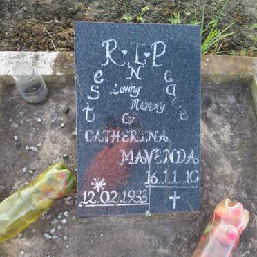 MAVENDA Catherina 1933-2010